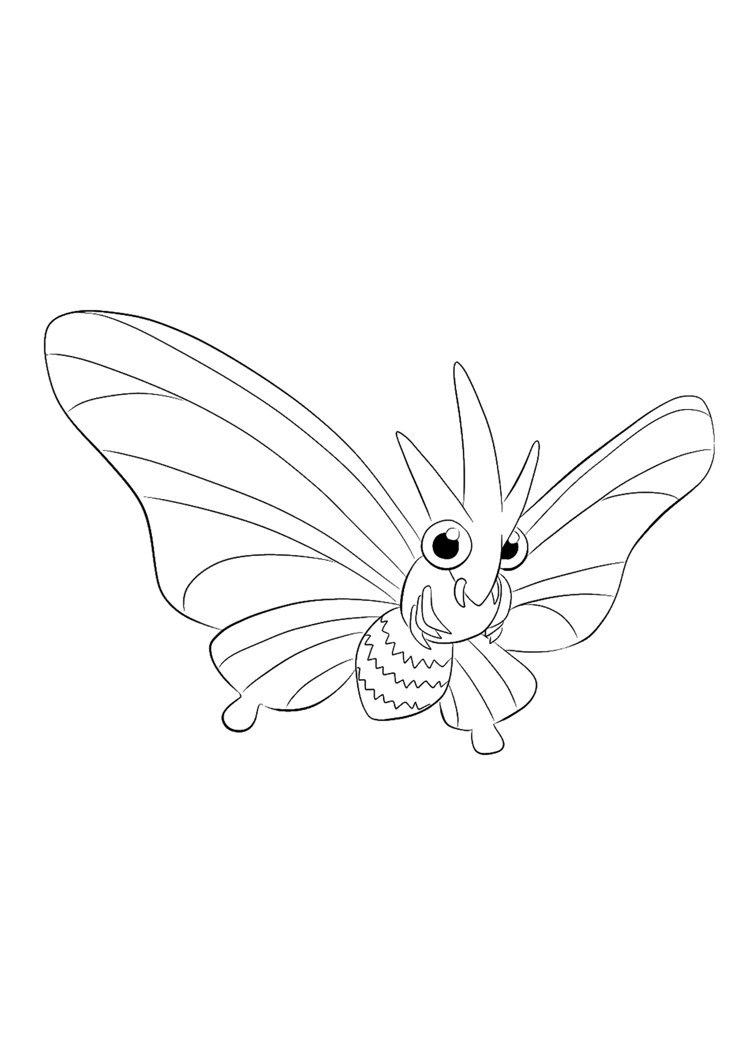 Printable Venomoth Coloring Pages